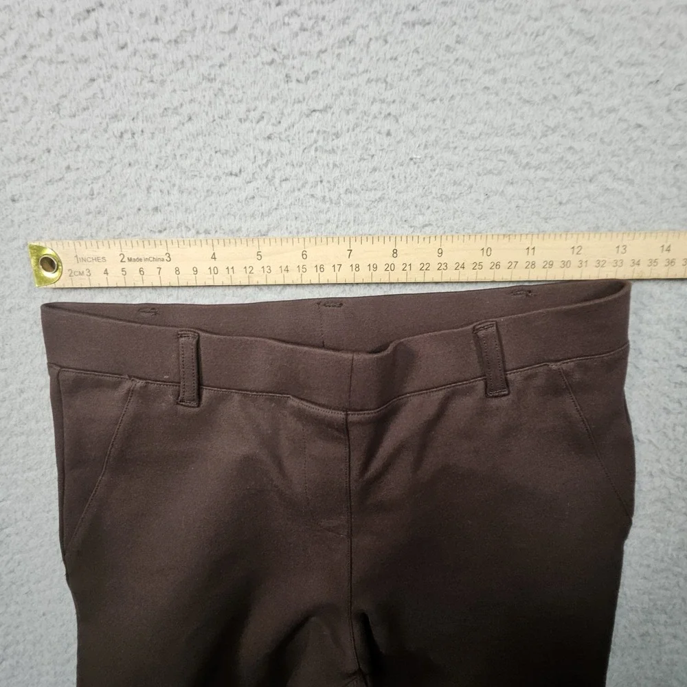 Quince Ultra Stretch Ponte Straight‎ Leg Pants Womens XS Brown Career Business